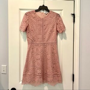 BB Dakota Blush Lace Dress